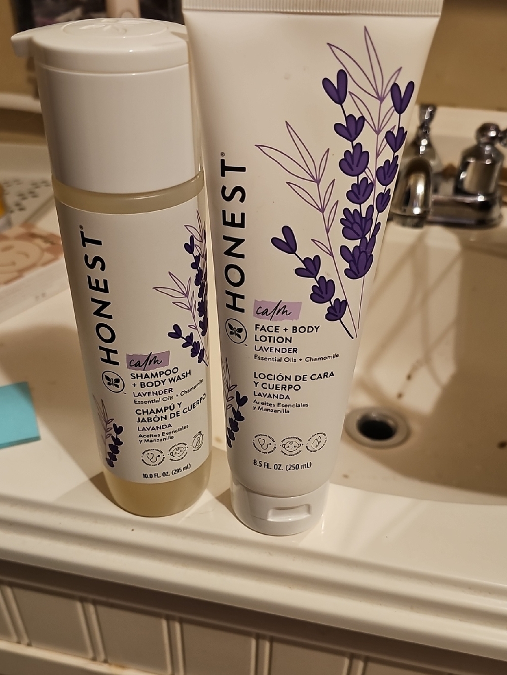 Honest Lavender Face & Body Lotion and Shampoo Bundle